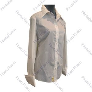 SALE 2 for $25! IZOD White French Cuff Women’s Tailored Shirt. No Iron SZXL